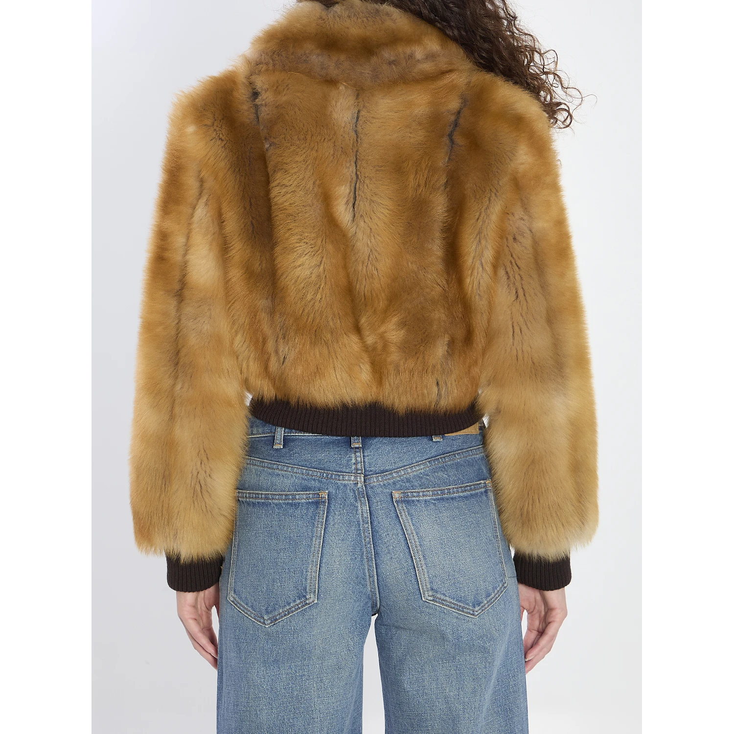 Bomber jacket in shearling