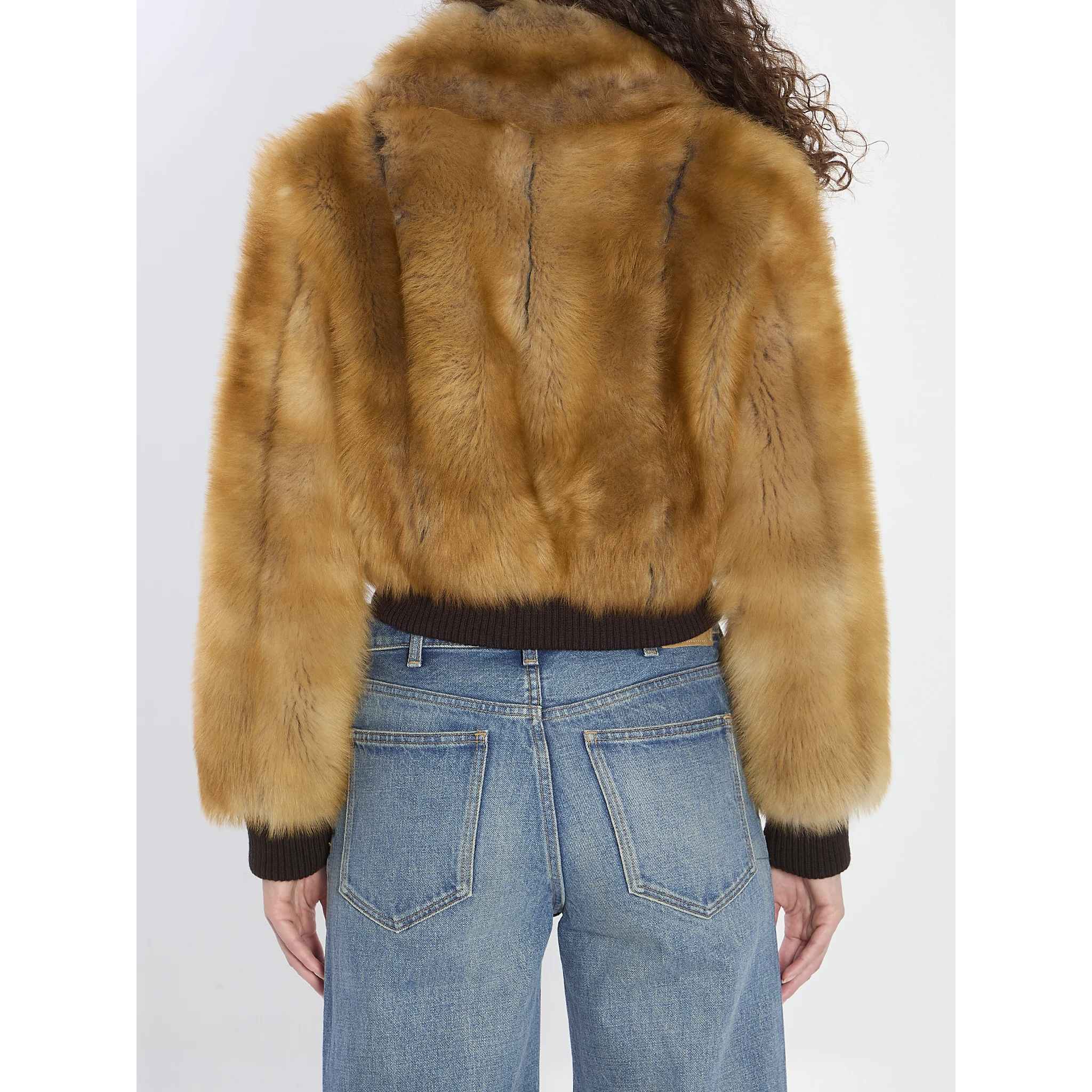 Bomber jacket in shearling