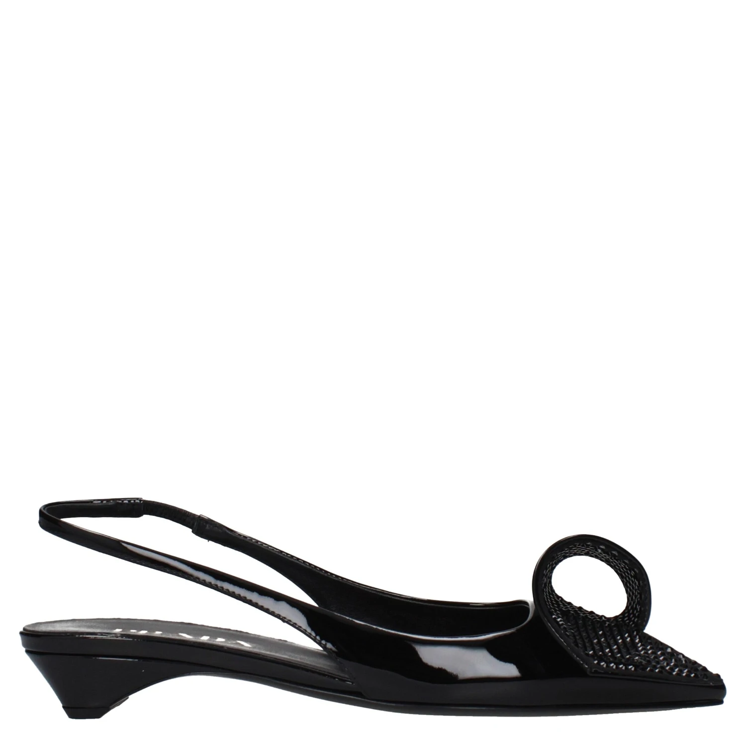Black Leather Flat Sandals