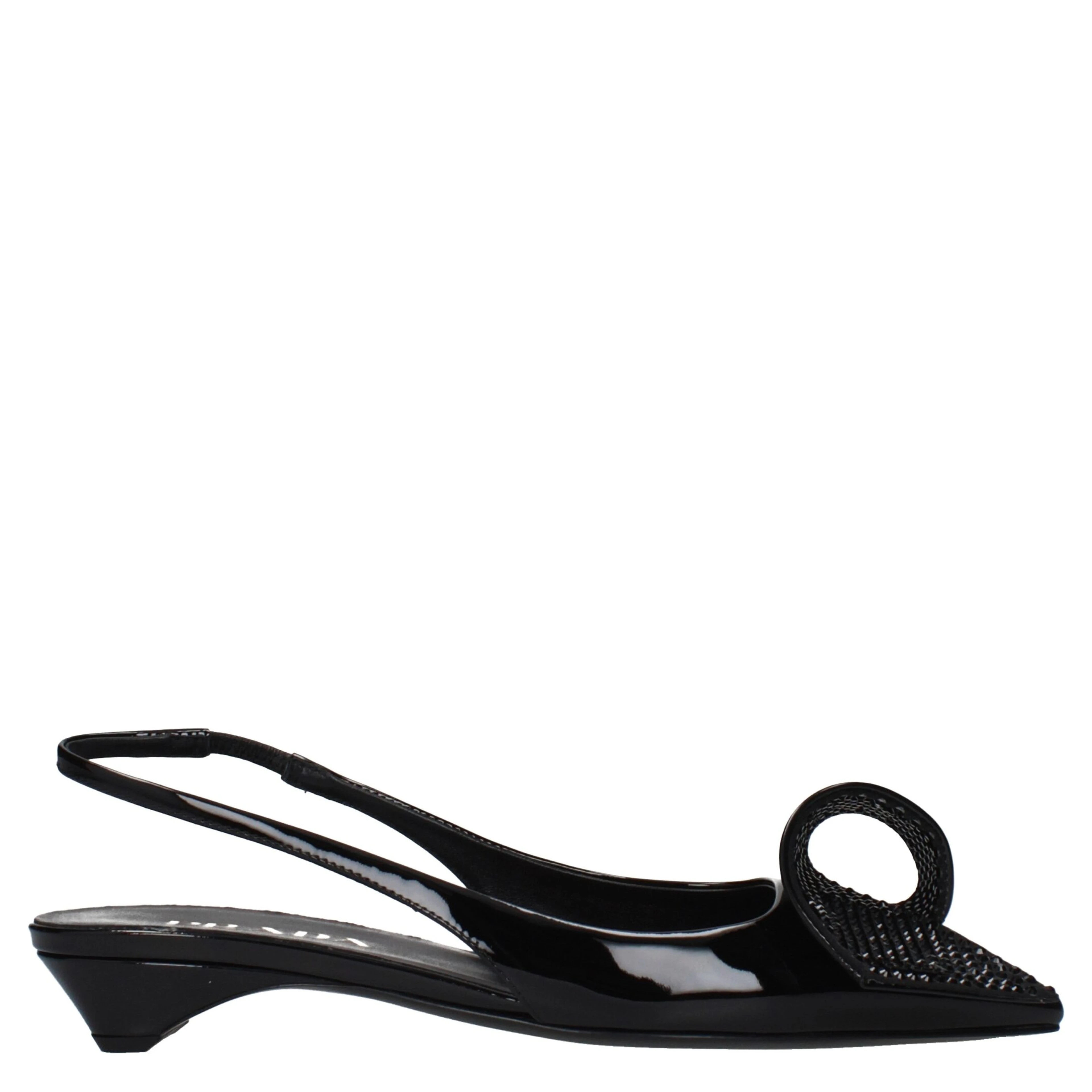 Black Leather Flat Sandals
