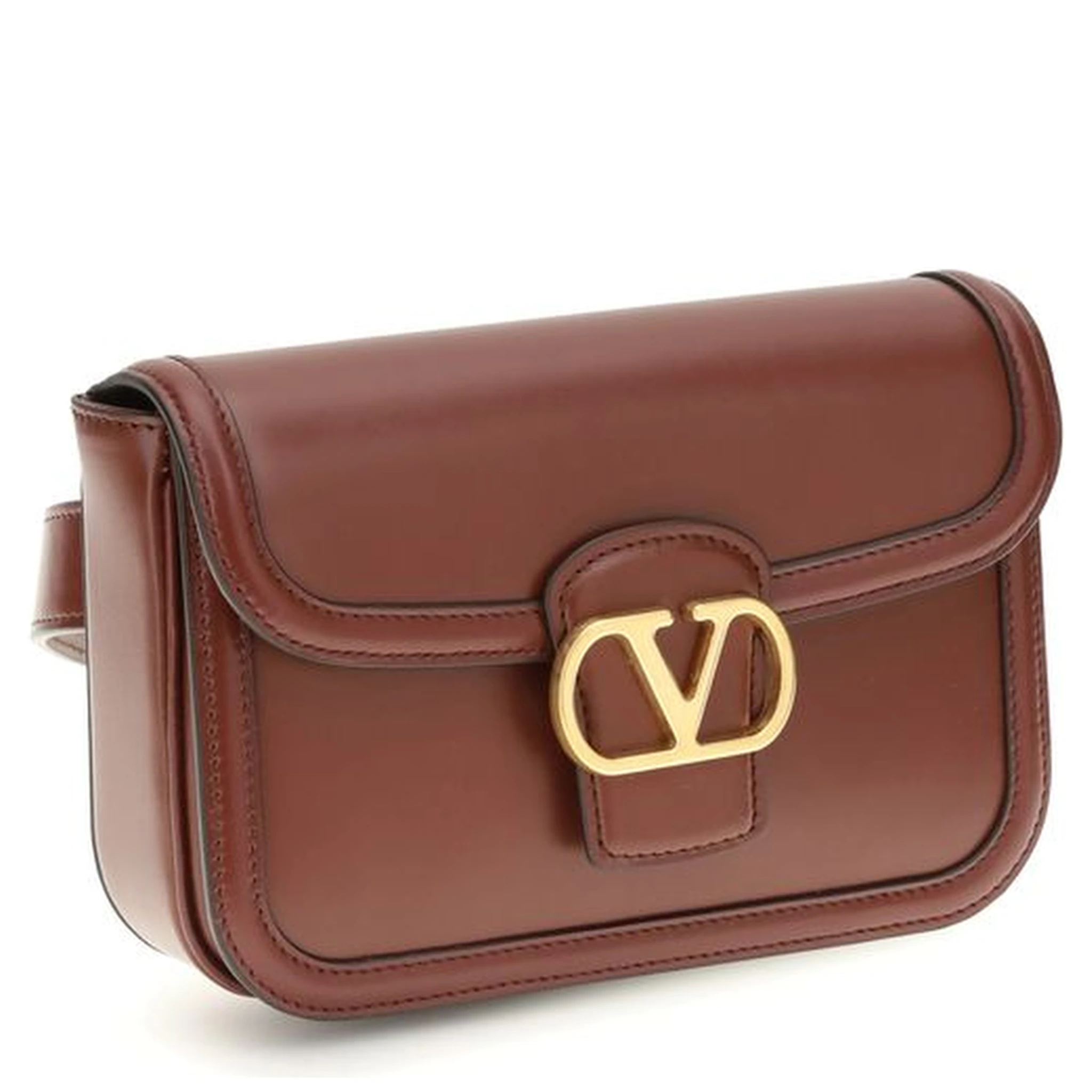 Bordeaux Calf Leather Bos Taurus Shoulder Bag