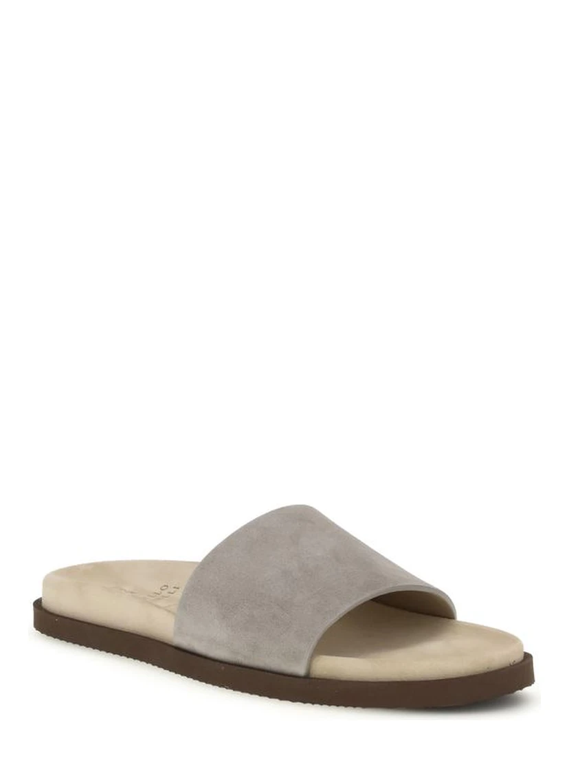 Gray Lamb Ovis Aries Aries Flat Sandals