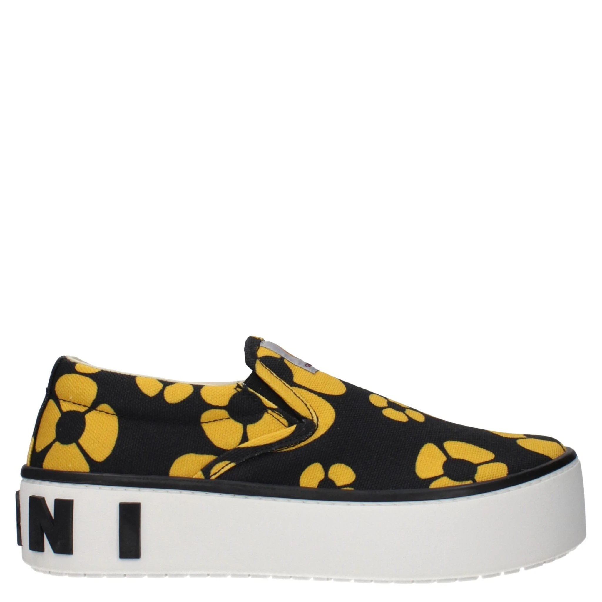 Blue Fabric Slip-On Loafers