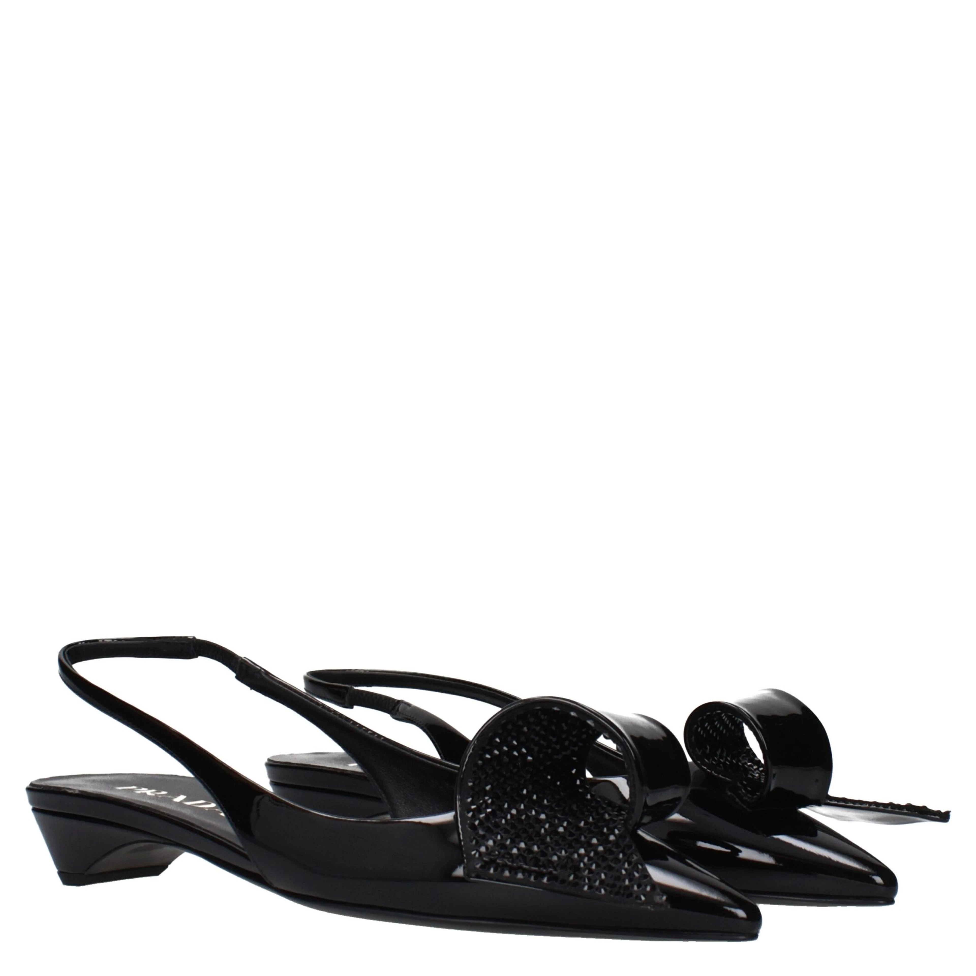 Black Leather Flat Sandals
