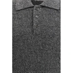 Gray Cotton Polo Shirt