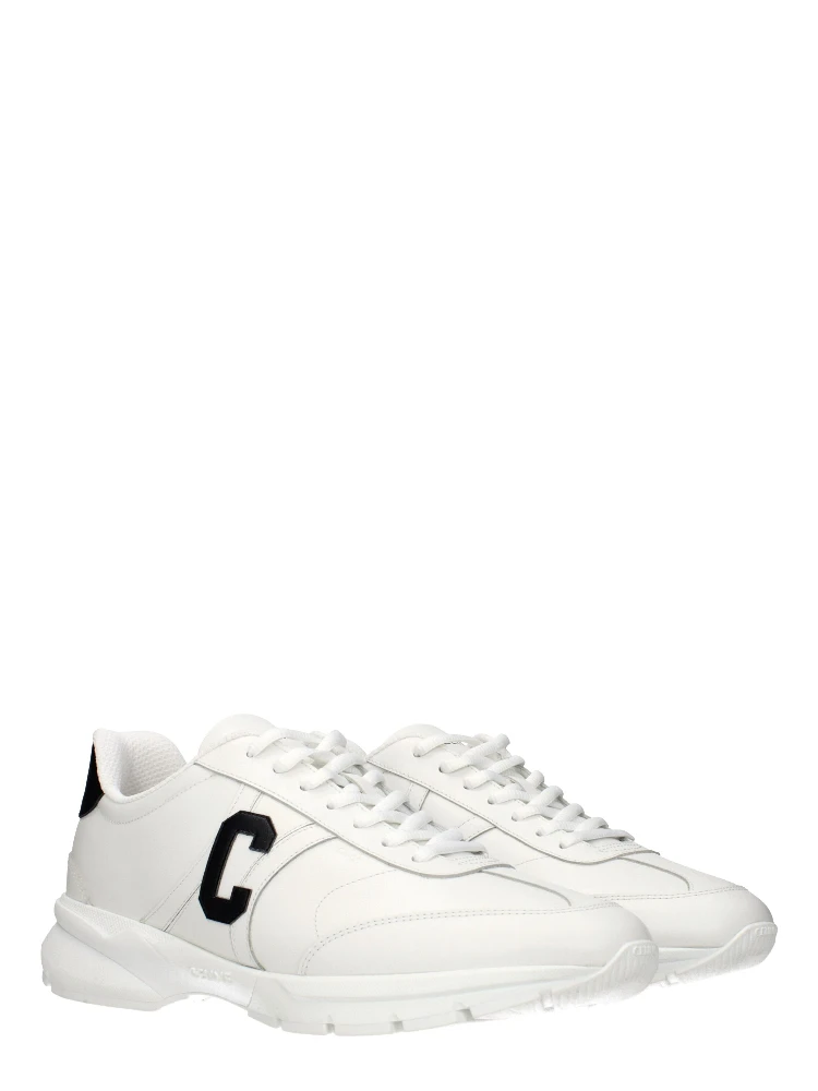 White Leather Athletic Sneakers alternative