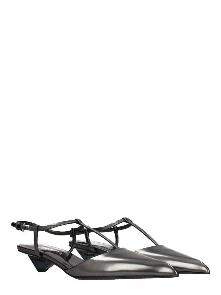 Gray Leather Flat Sandals alternative