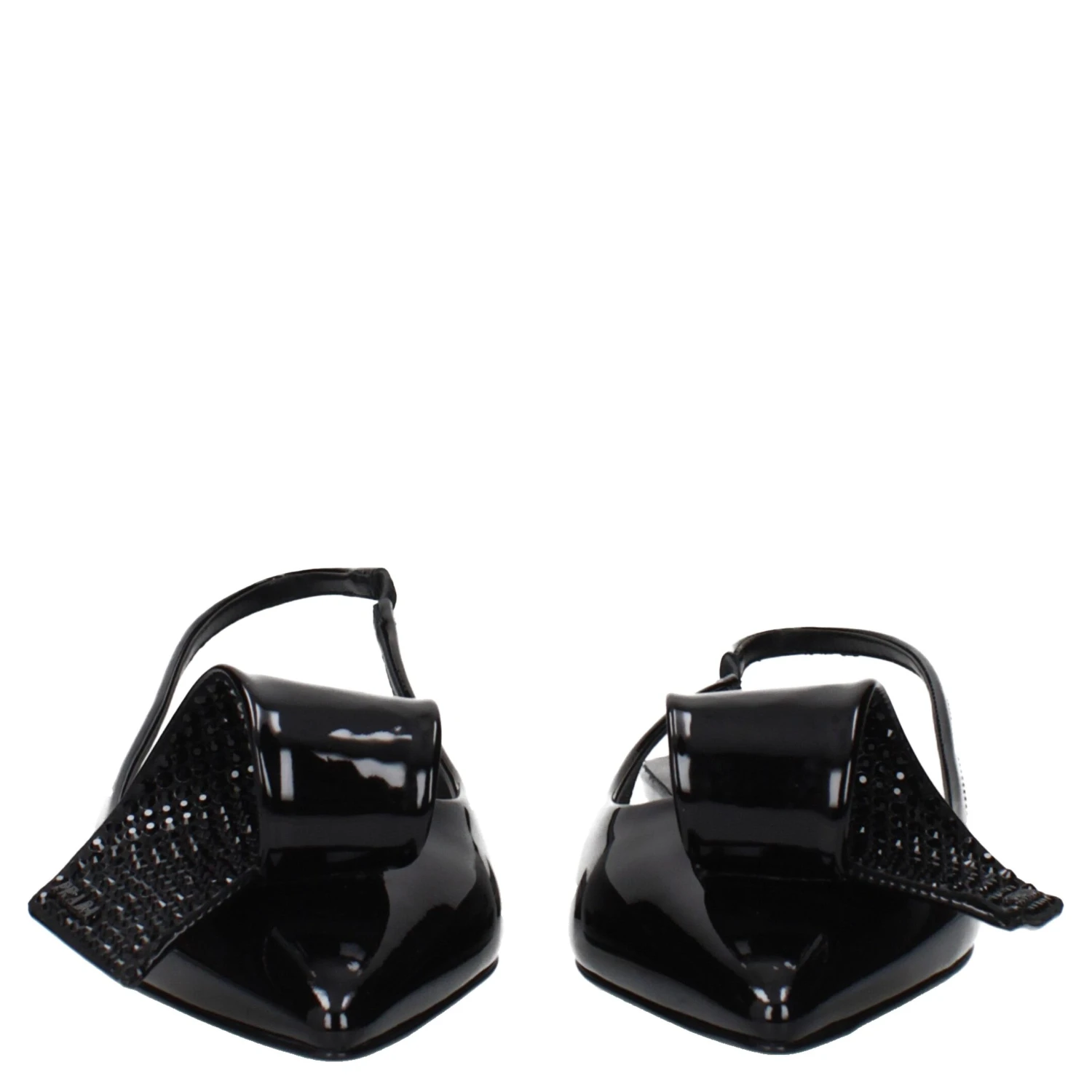 Black Leather Flat Sandals