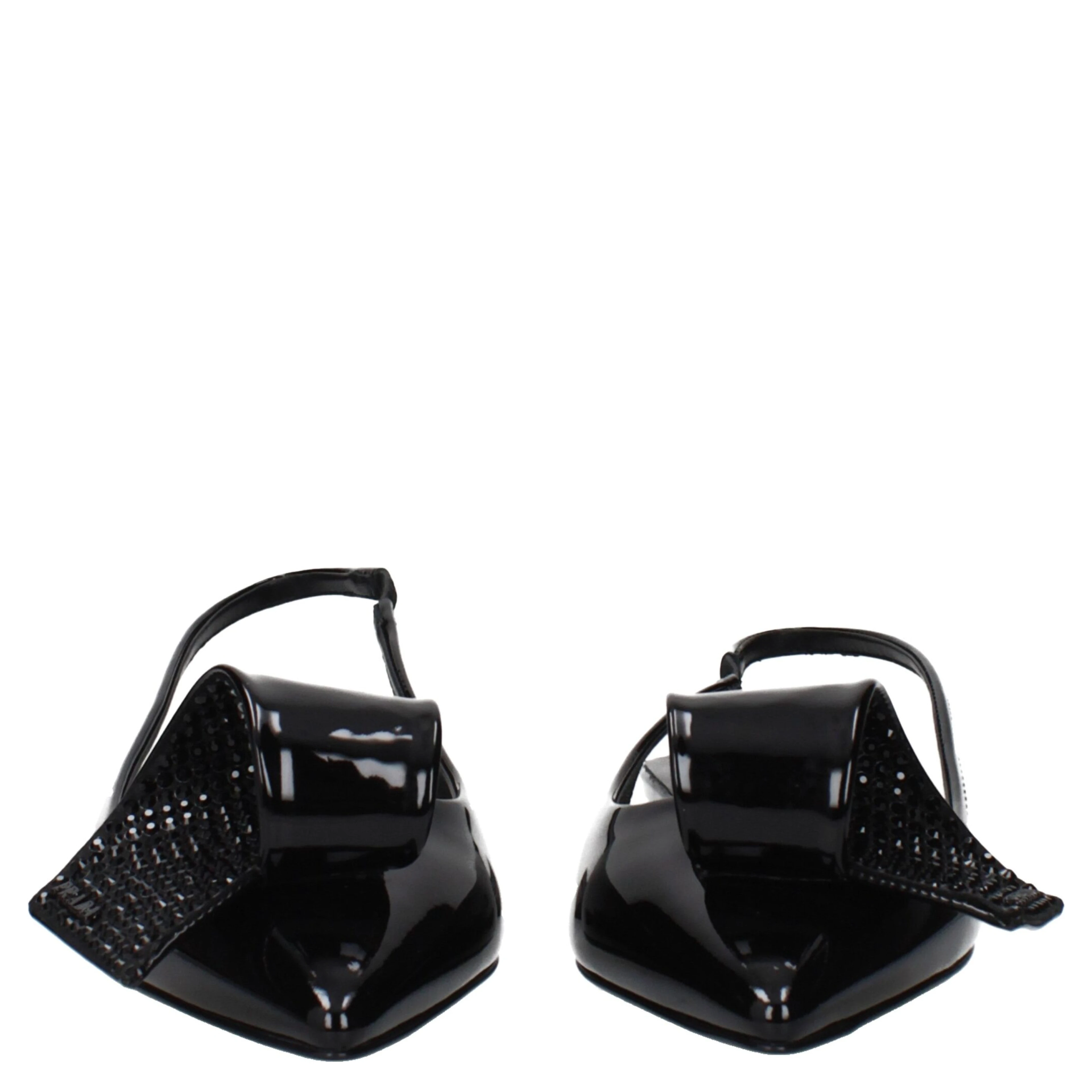 Black Leather Flat Sandals