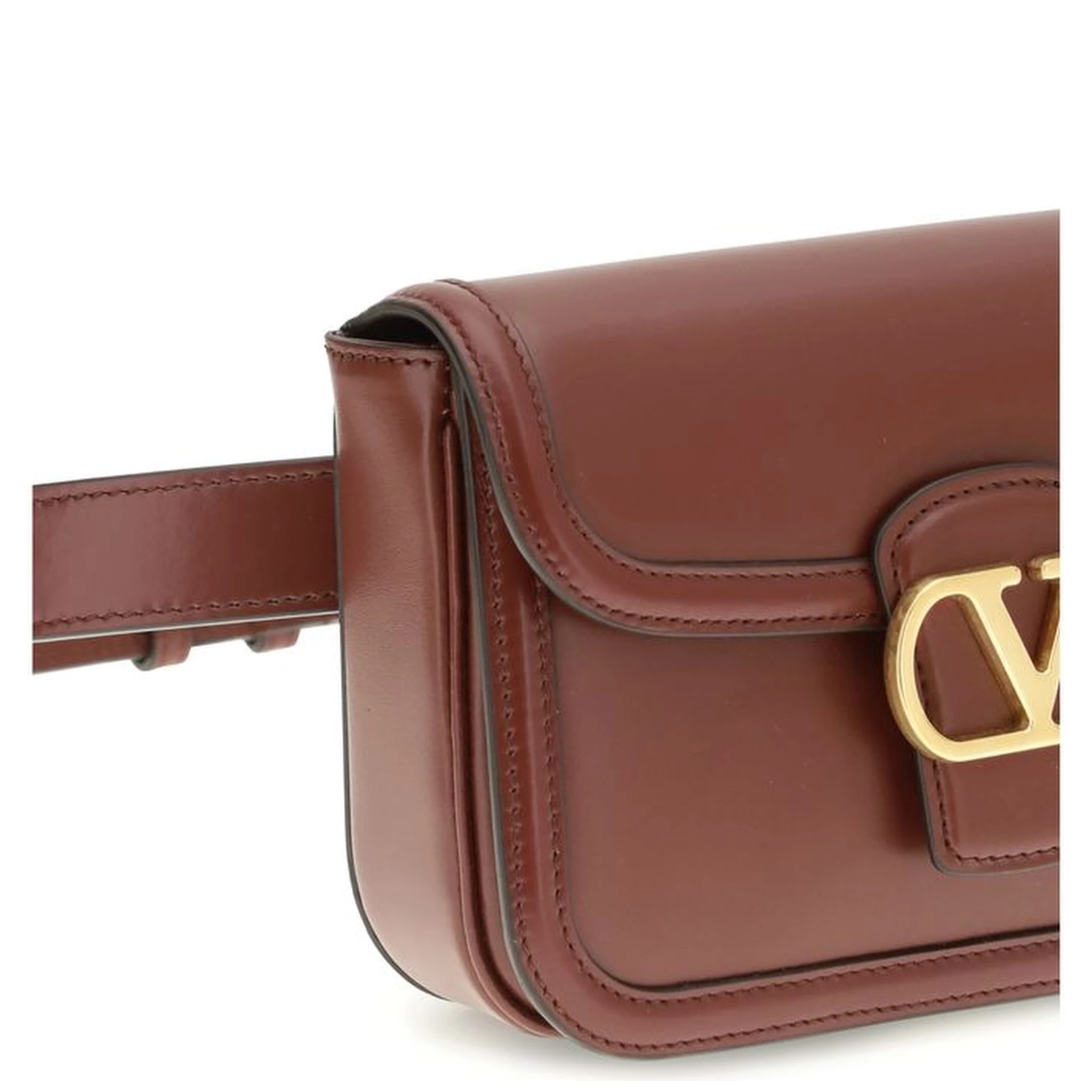 Bordeaux Calf Leather Bos Taurus Shoulder Bag