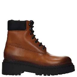 Brown Leather Ankle Boots
