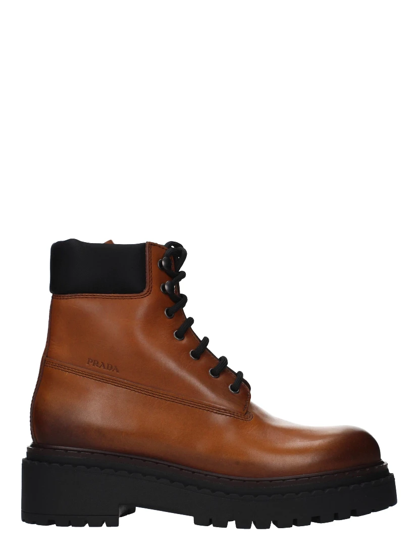 Brown Leather Ankle Boots
