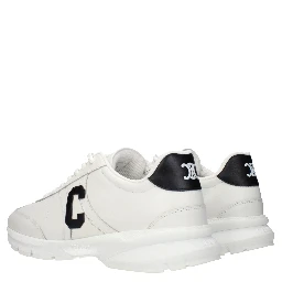 White Leather Athletic Sneakers