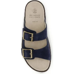 Black Calf Leather Bos Taurus Sandals