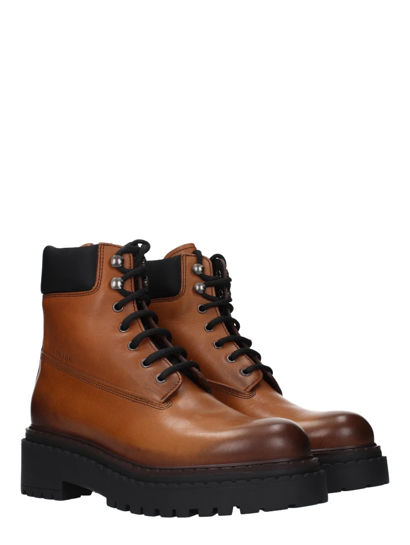 Brown Leather Ankle Boots