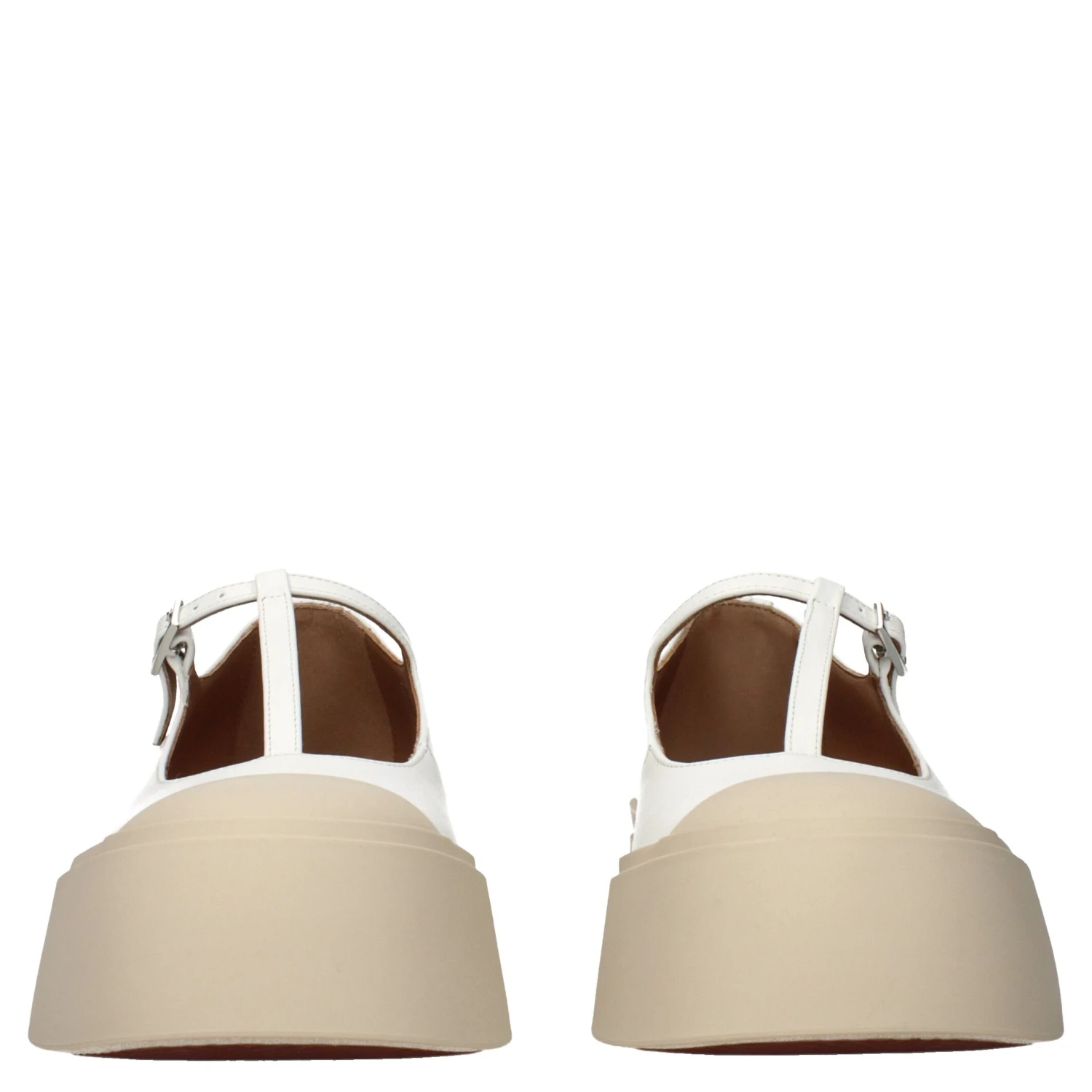 White Leather Slip-On Loafers
