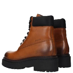 Brown Leather Ankle Boots