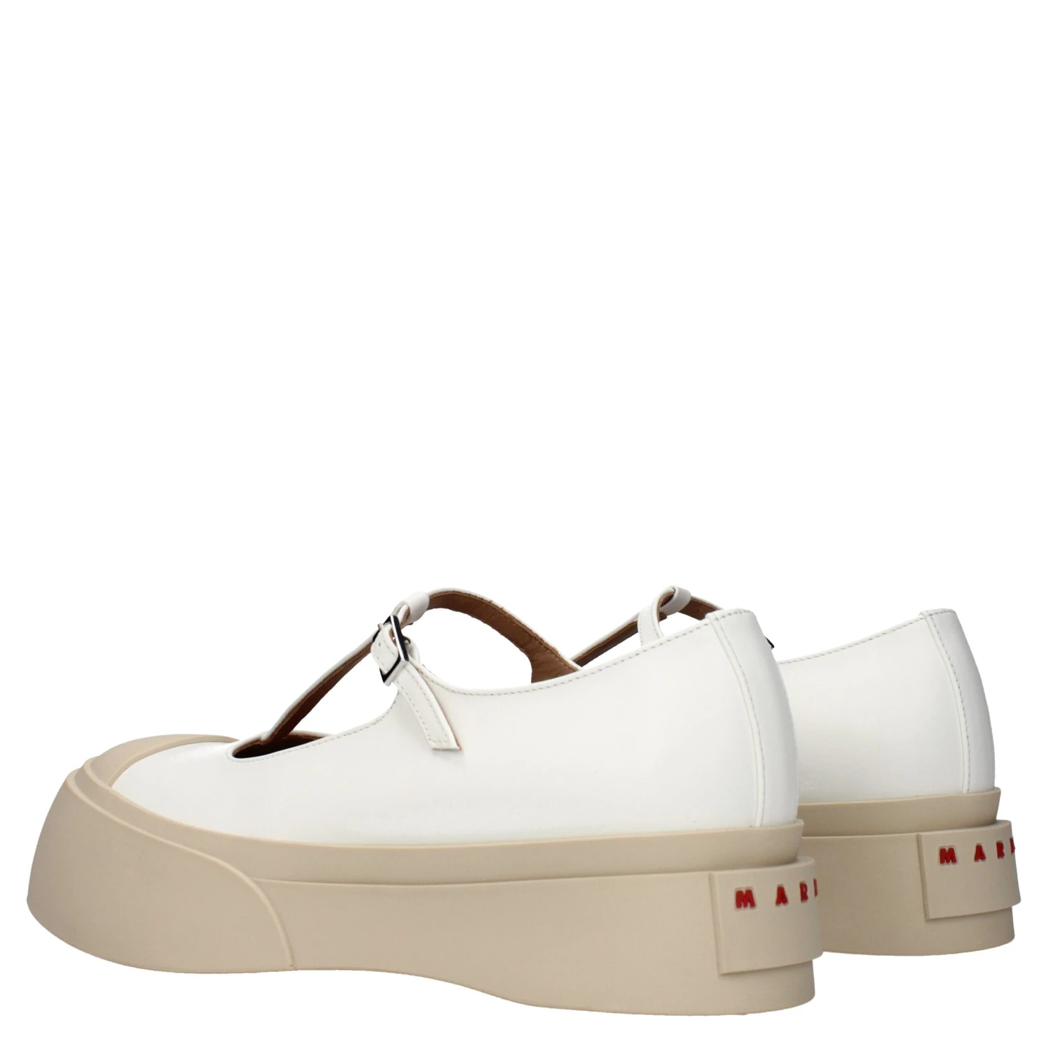 White Leather Slip-On Loafers