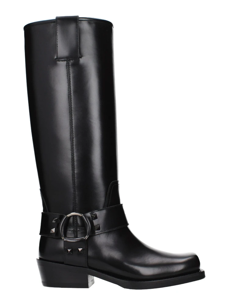 Black Leather Boots