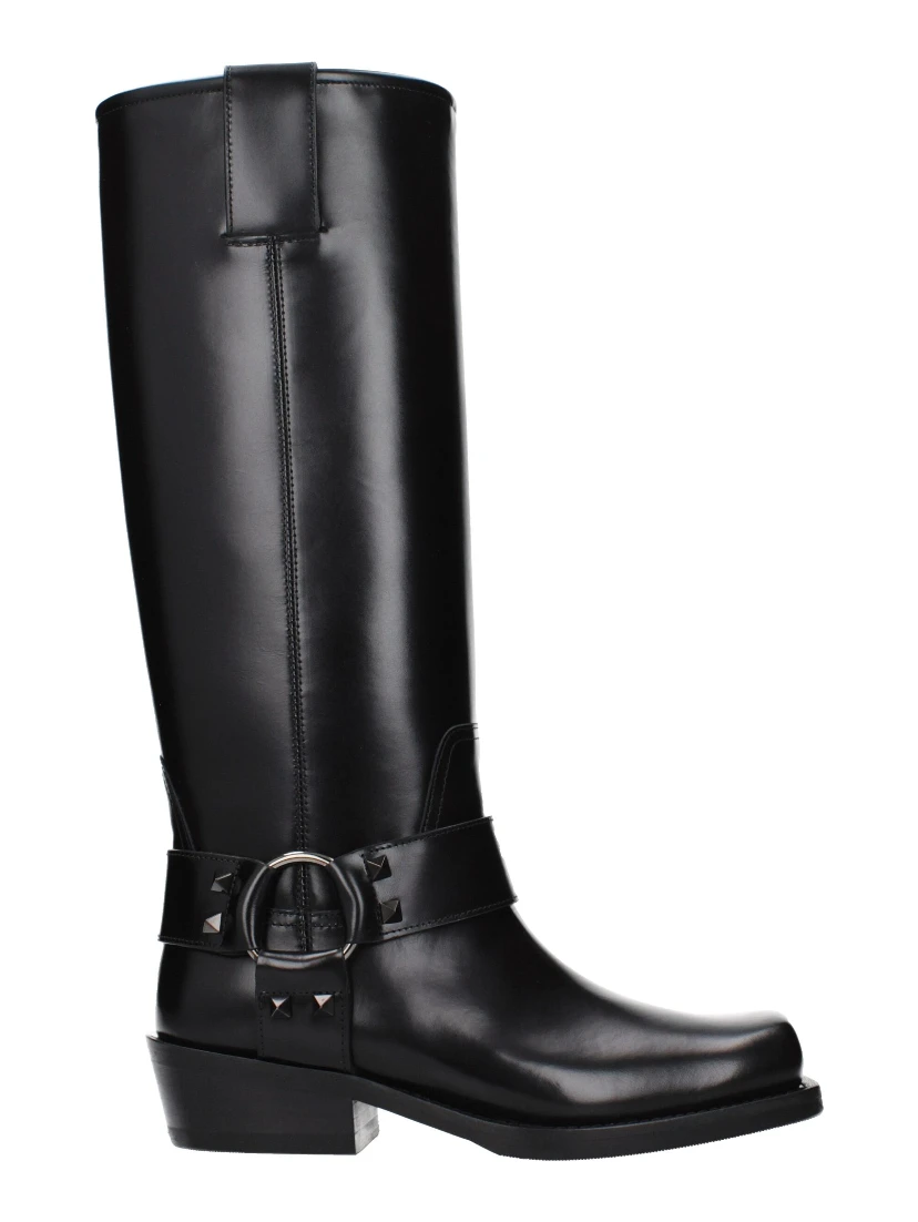 Black Leather Boots