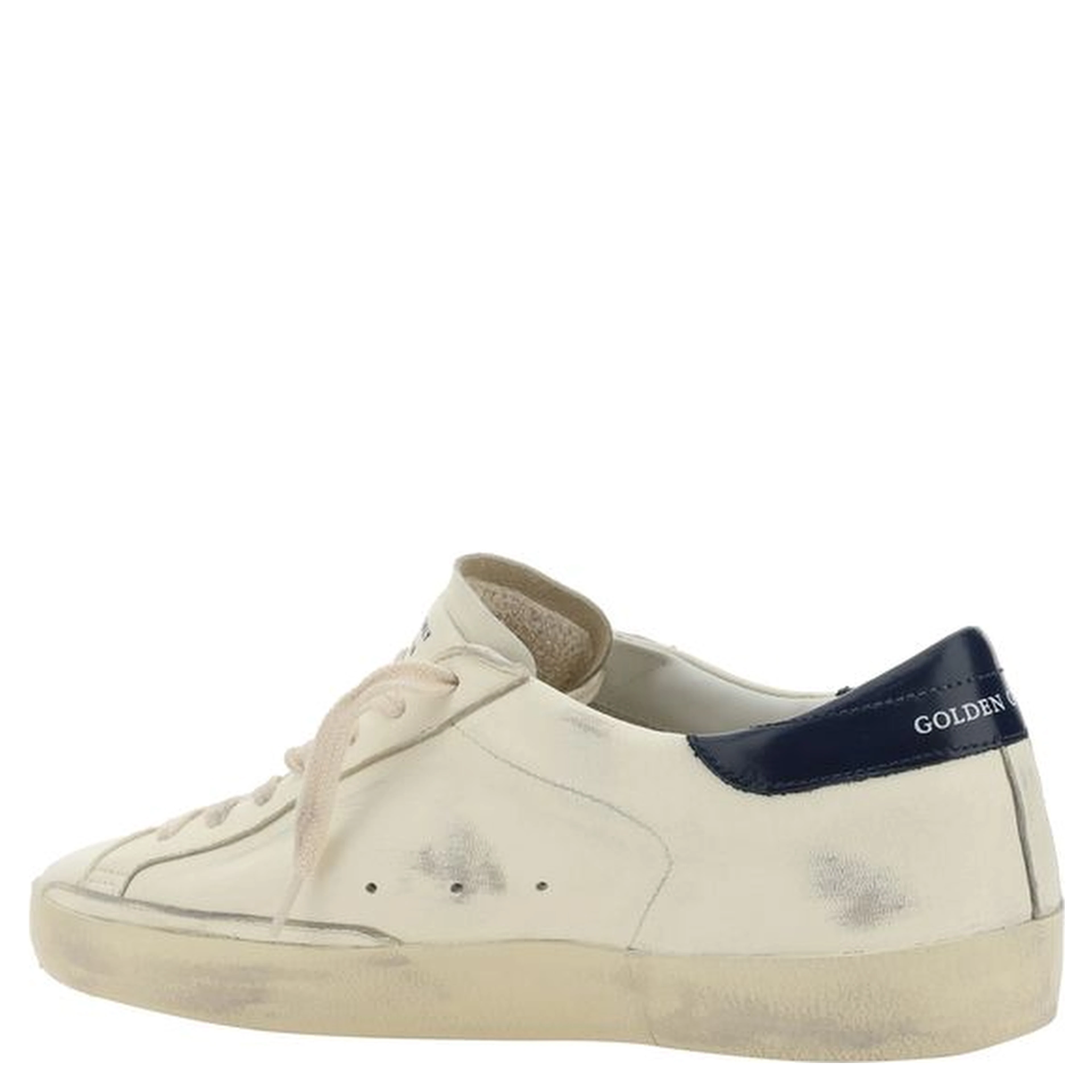 White Goatskin Low Top Sneakers