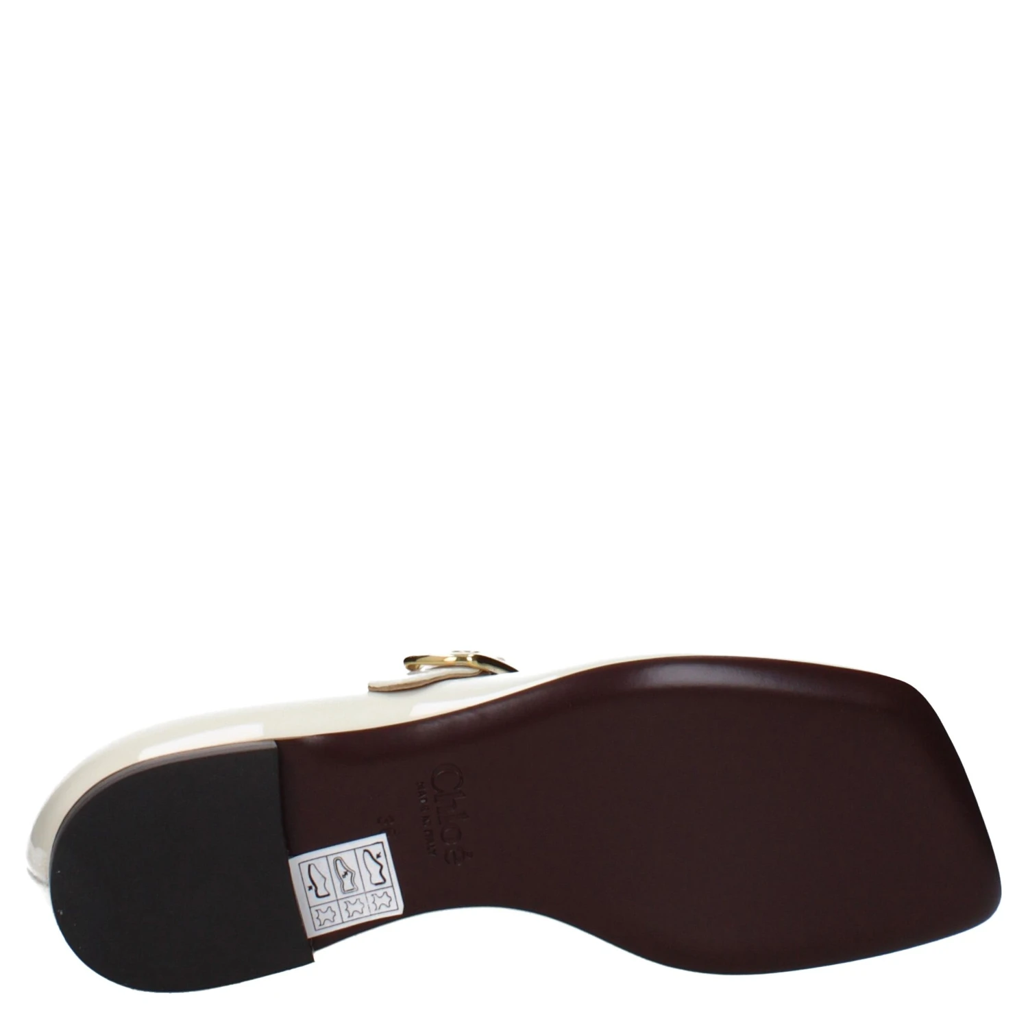 Beige Leather Ballet Flats
