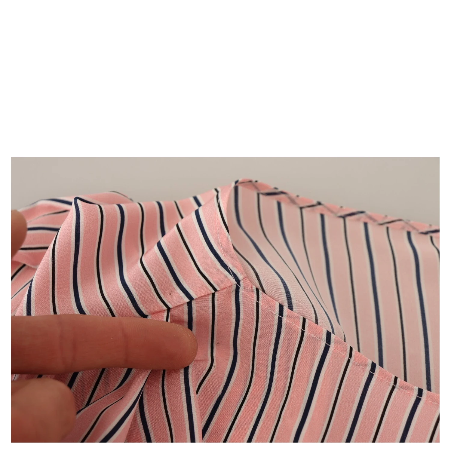 Pink Stripes Long Sleeves Sheath Midi Dress