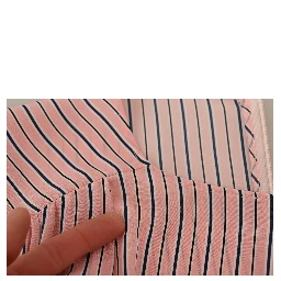 Pink Stripes Long Sleeves Sheath Midi Dress