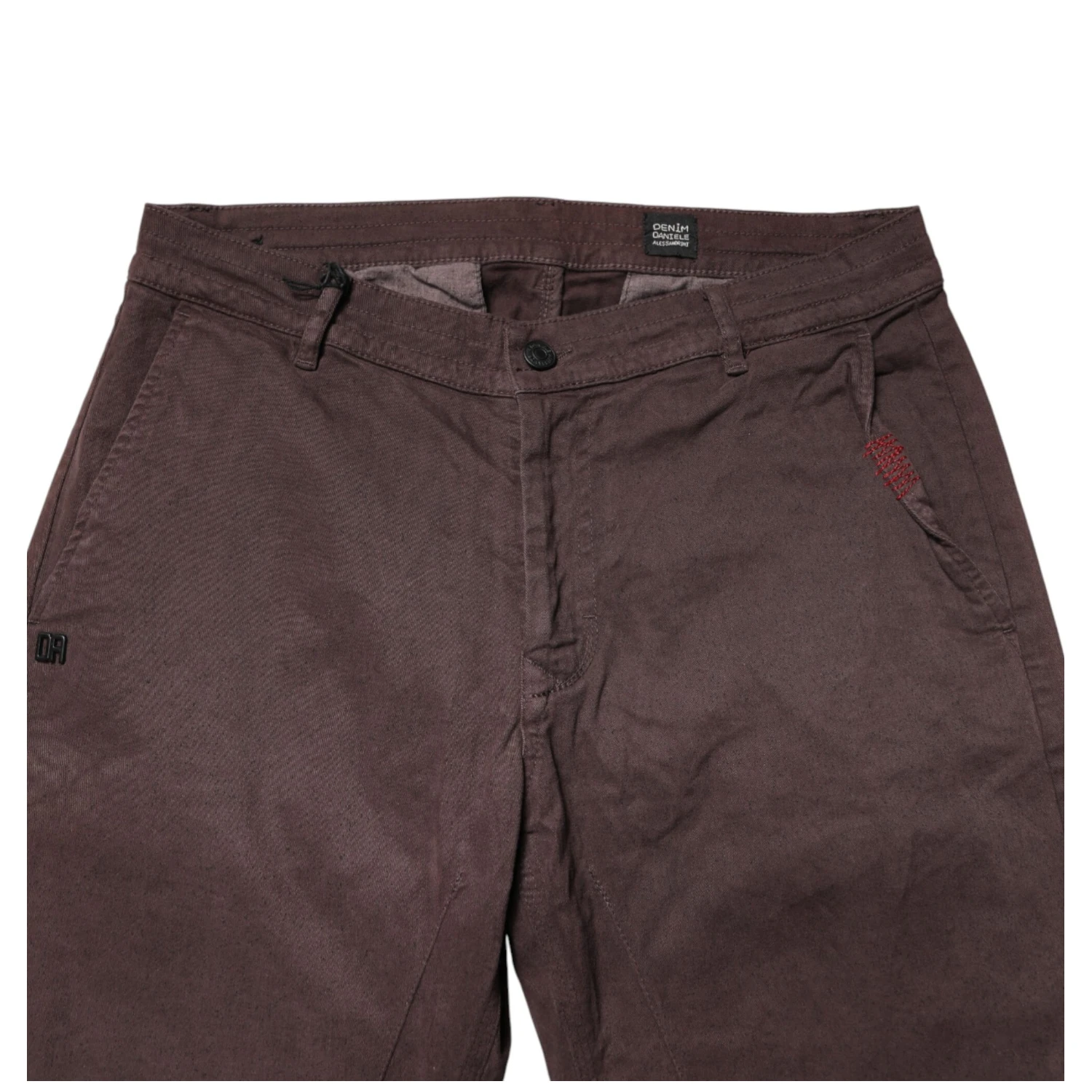 Brown Cotton Mid Waist Skinny Men Denim  Jeans