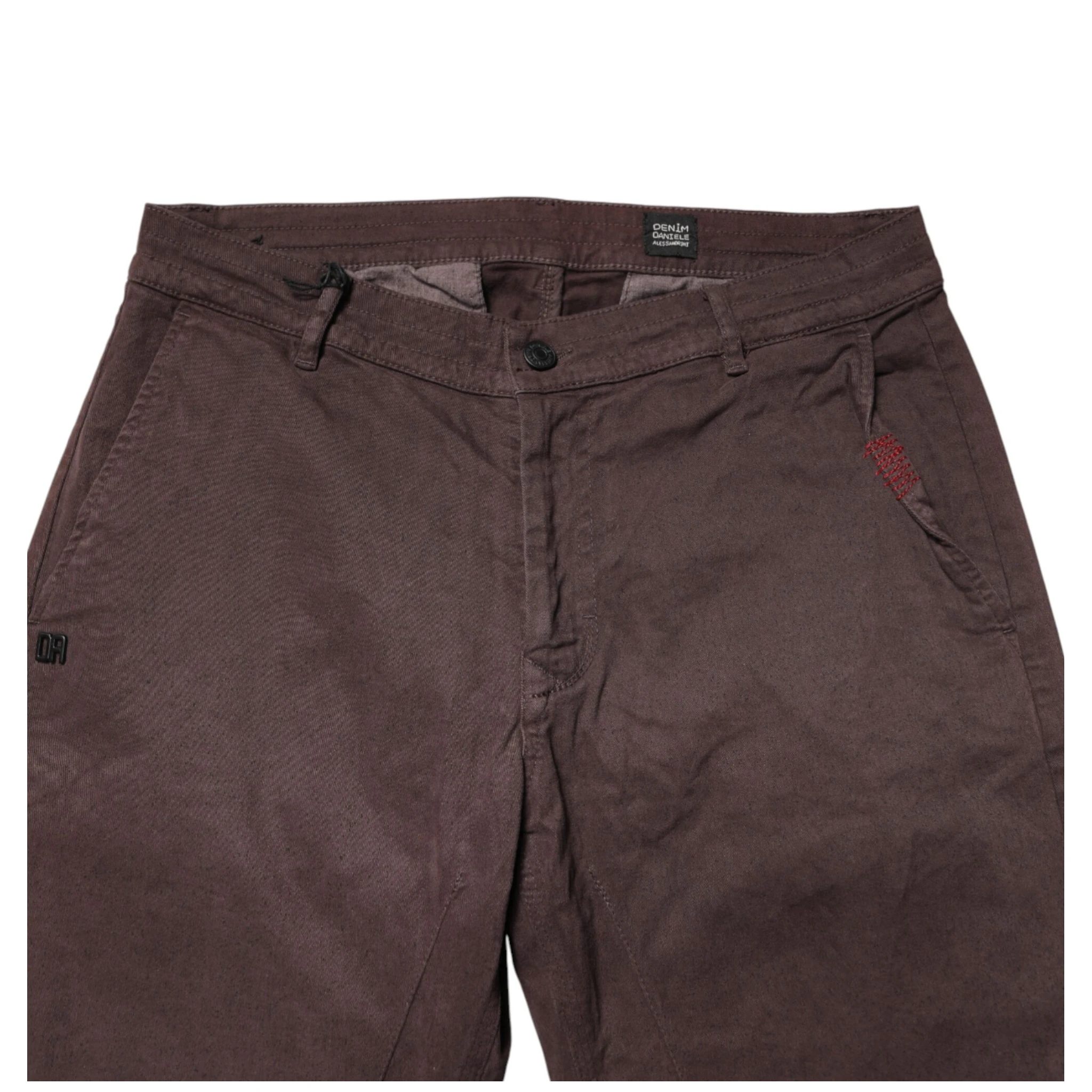 Brown Cotton Mid Waist Skinny Men Denim  Jeans