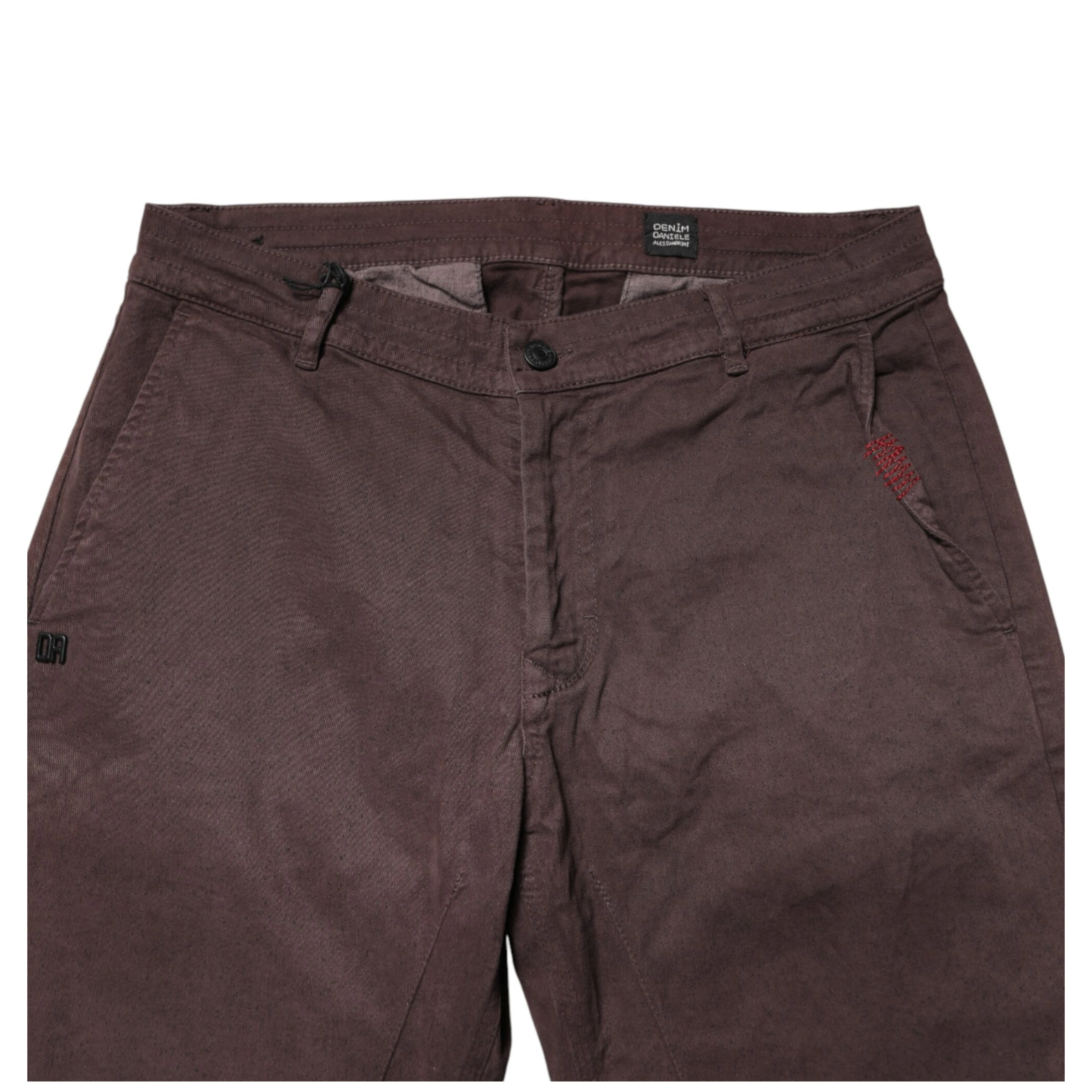Brown Cotton Mid Waist Skinny Men Denim  Jeans
