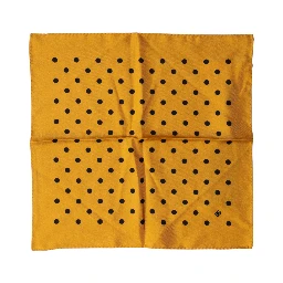 Orange Polka Dot Square Handkerchief Scarf