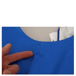 Acetate Royal Blue Roundneck Sleeveless Sheath Midi Dress