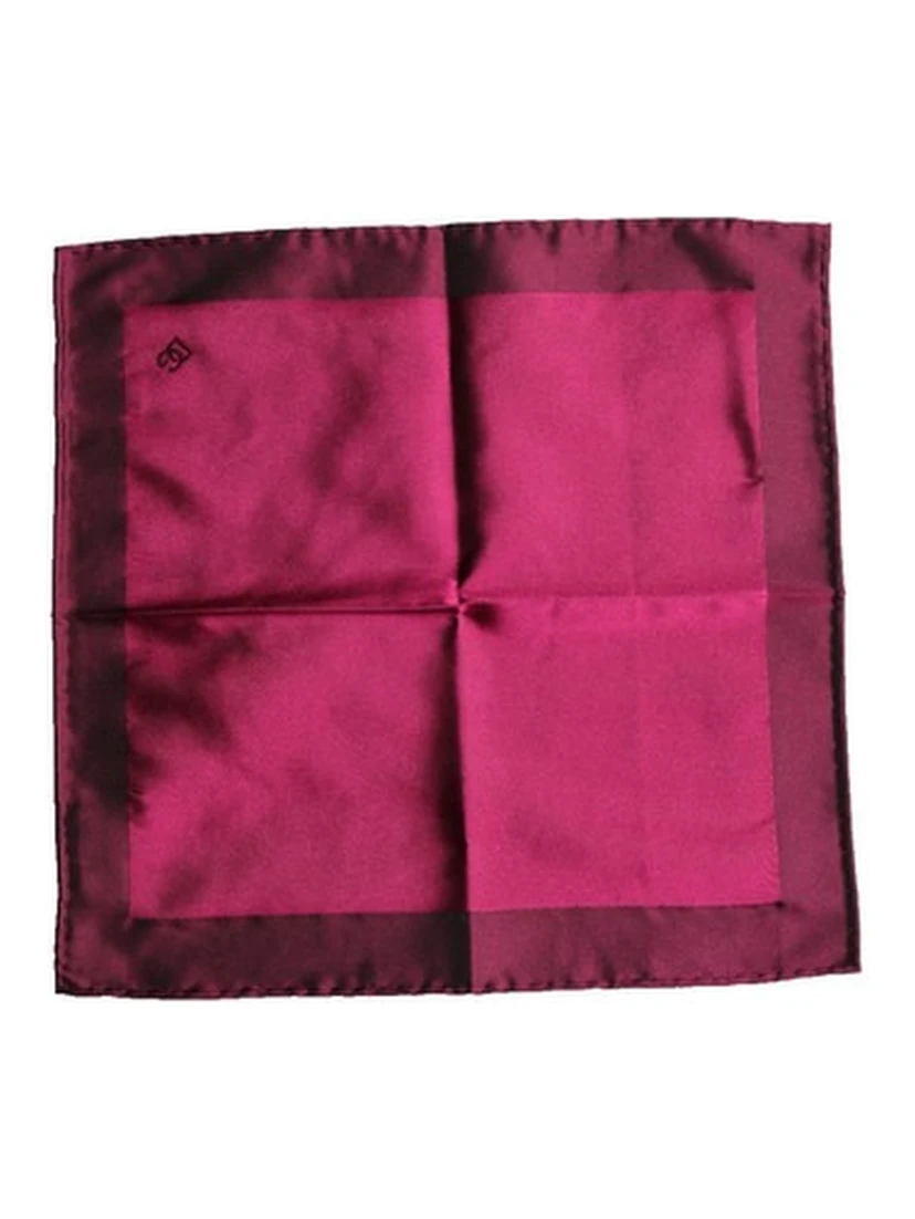 Maroon Silk Lace Stole Square Foulard Scarf