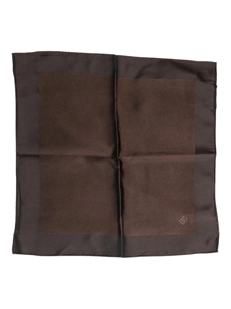 Brown Logo Silk Square Handkerchief Scarf alternative