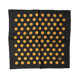Black Polka Dot Square Handkerchief Scarf
