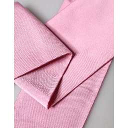 Pink Silk Fringes Neck Wrap Foulard Scarf