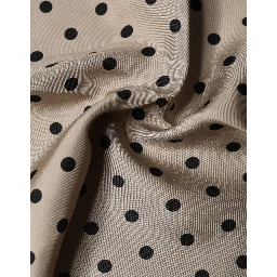 Brown Polka Dot Square Handkerchief Scarf