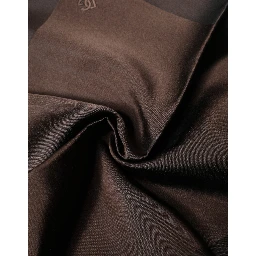 Brown Logo Silk Square Handkerchief Scarf