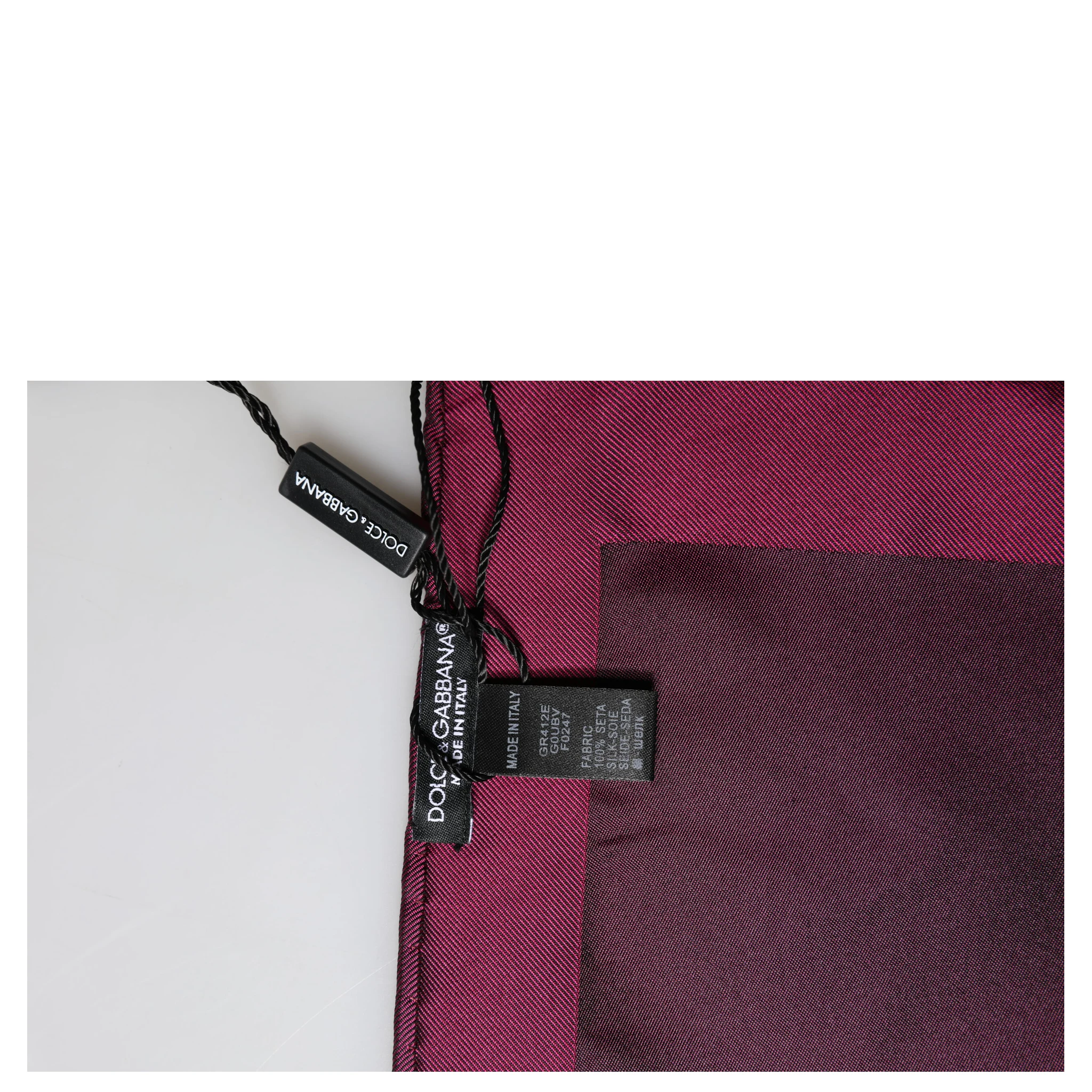 Maroon Silk Lace Stole Square Foulard Scarf
