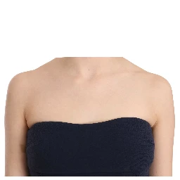 Strapless Zipper Back Tube Top Blouse