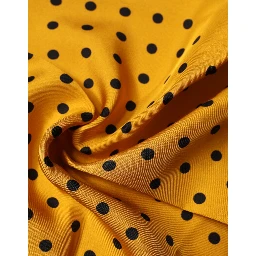 Orange Polka Dot Square Handkerchief Scarf