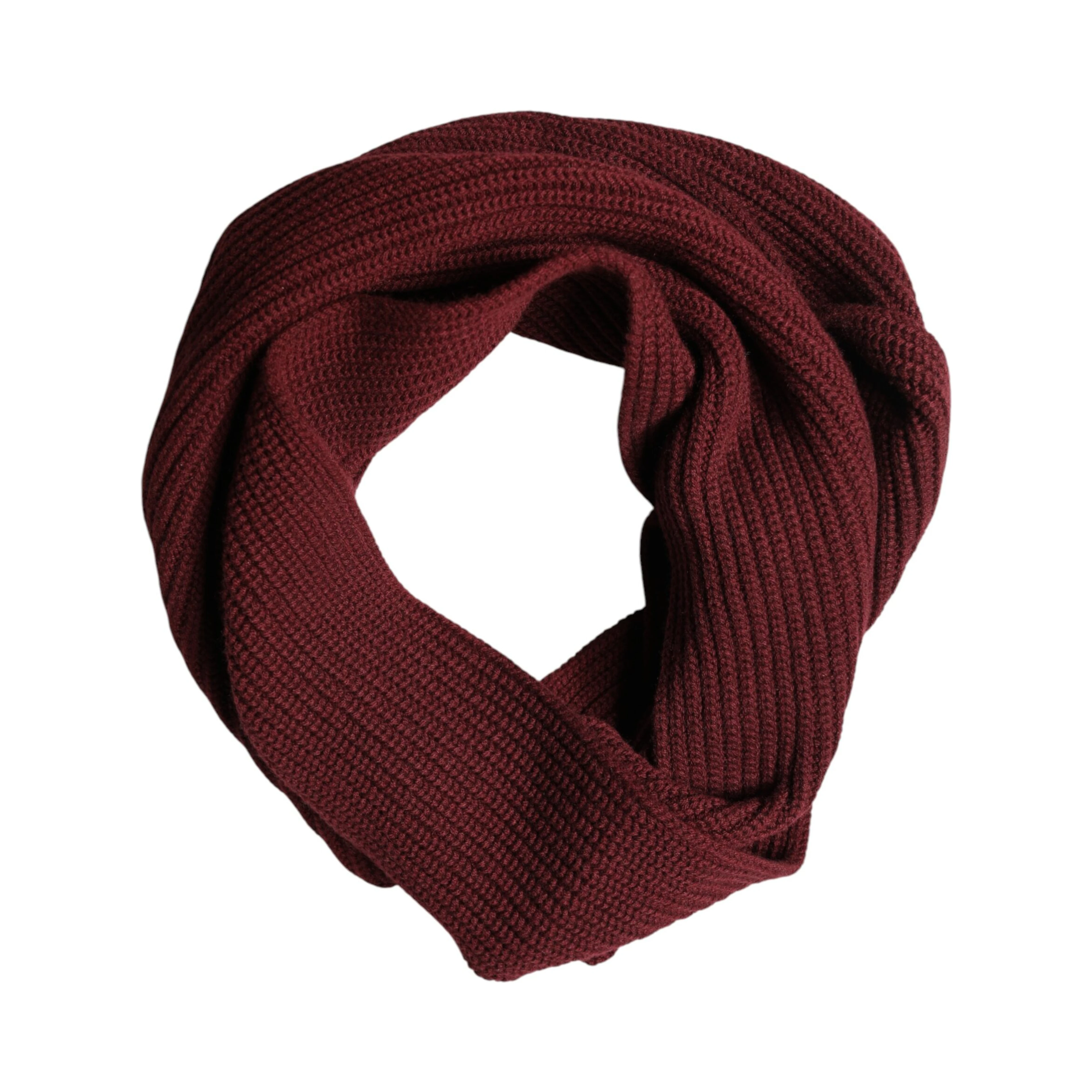 Maroon Cashmere Knitted NeckWrap Shawl Scarf
