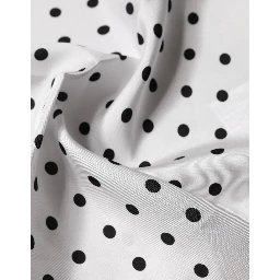 White Polka Dot Square Handkerchief Scarf