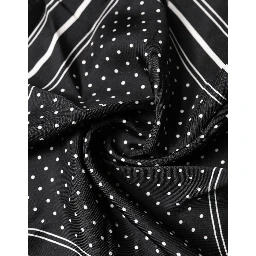 Scarf Black Poka Dot Men Square Handkerchief