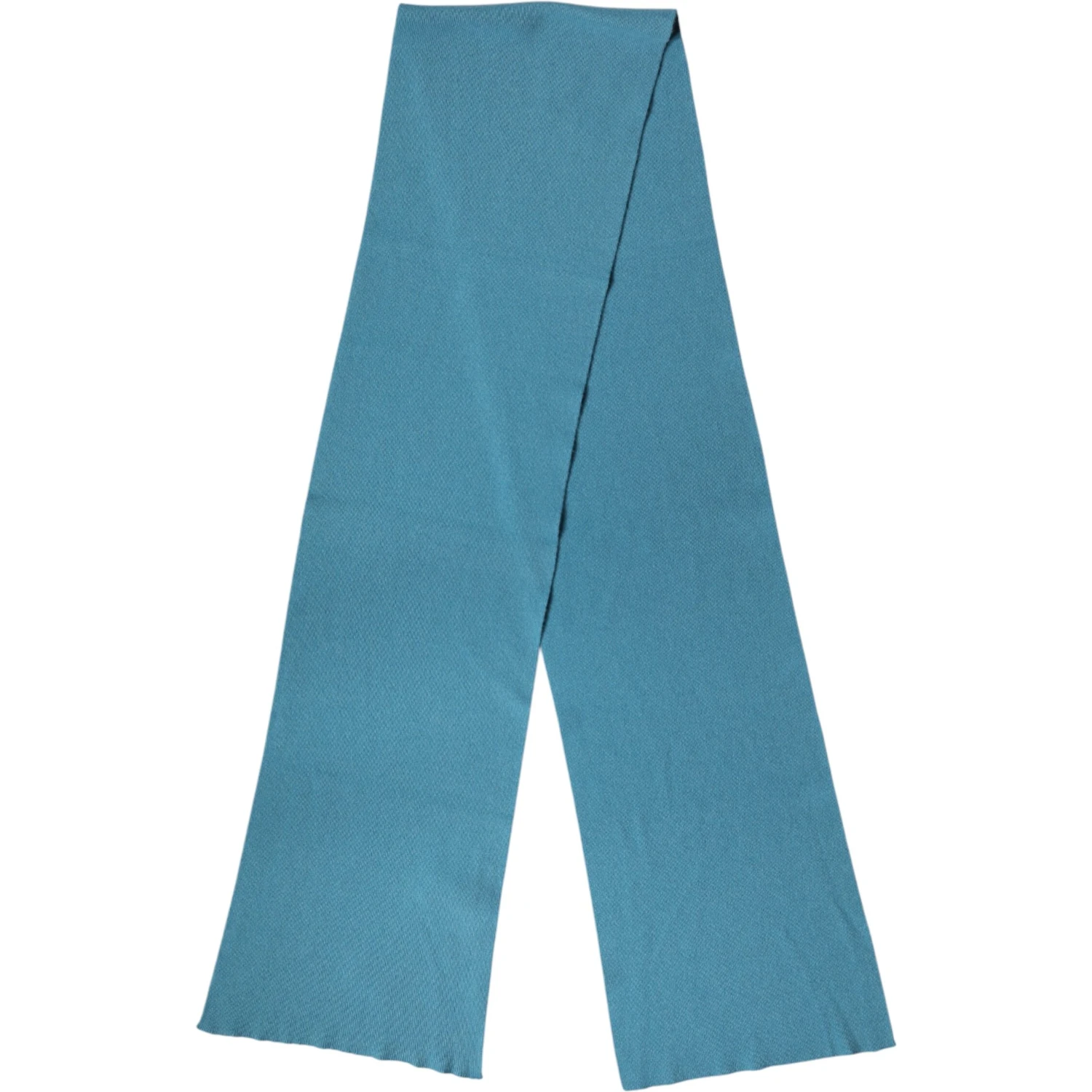 Blue Cashmere Knit Neck Wrap Shawl Scarf