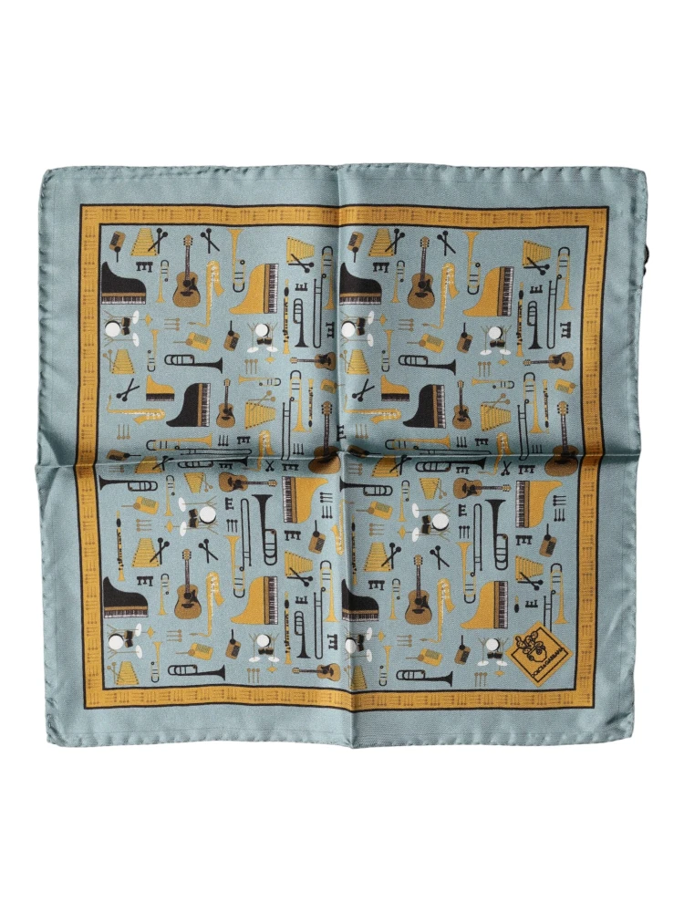 Blue Jazz Club Square Handkerchief Scarf