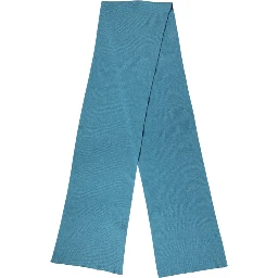 Blue Cashmere Knit Neck Wrap Shawl Scarf