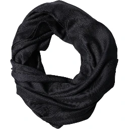 Black Lace Stole Silk NeckWrap Shawl Scarf