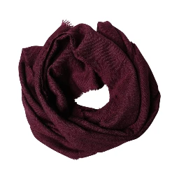 Maroon Cashmere Fringes Neck Wrap Shawl Scarf